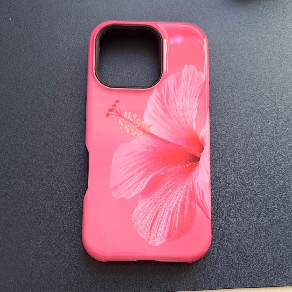 Hibiscus Pink iPhone 16 pro Case